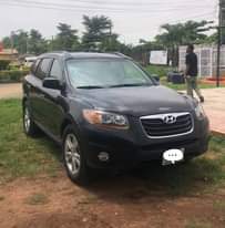 A picture of STILL AVAILABLE Super Clean 7 Months Registered Black Hyundai Santa