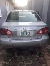 A picture of Make Toyota Corolla Year 2007 Usage 15months used Price 2