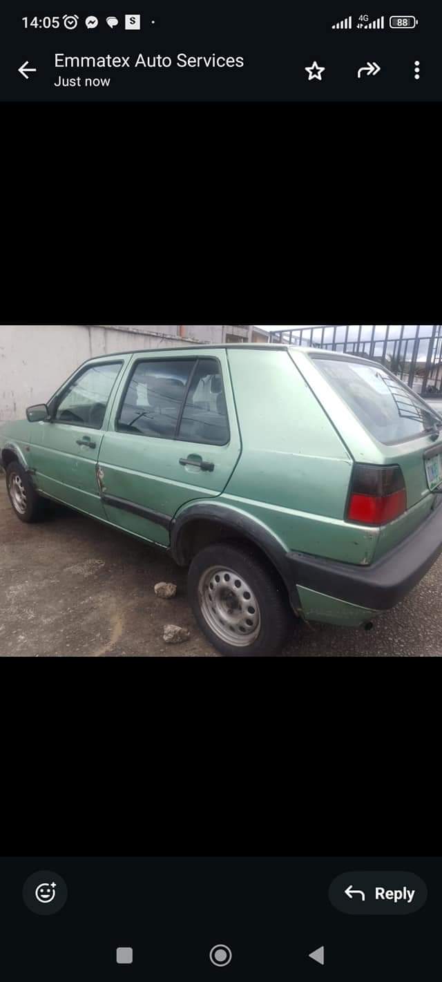 A picture of GOLF 4 ENGINE GEAR BODY PRICE 850k BUYER SETTLE 60