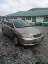 A picture of Toyota Corolla 03 used like tokunbo backed on first body