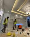 A picture of Pop ceiling window blind wall screeding wall painting TV console