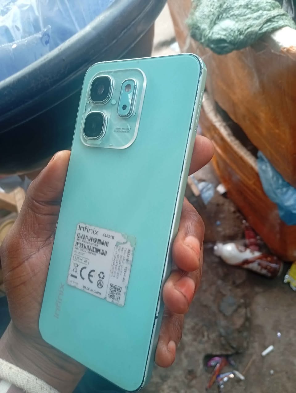 A picture of Infinix hot 50i 128gb 4 4 5000 mah tiny line