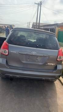 A picture of Toyota matrix 2004 model for sale the car is very