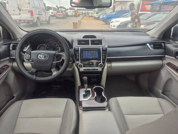 A picture of Toyota camry XLE 2012 model is Nigeria used car and