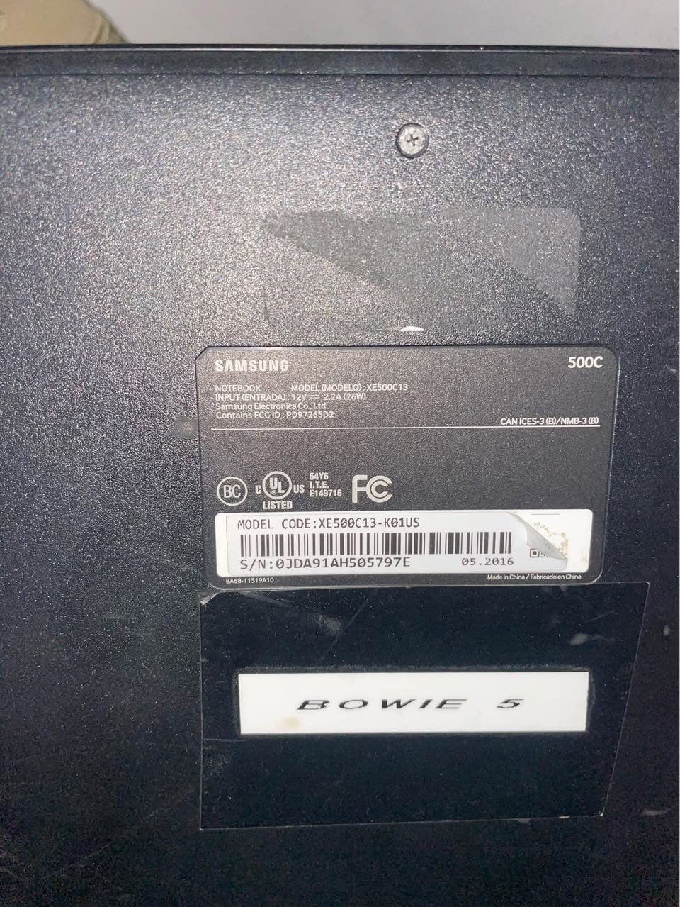 A picture of Samsung chrome book 3 mini