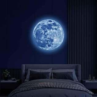A picture of Luminous moon wall stickers