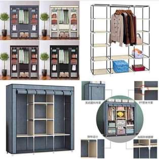 A picture of 3 column closets