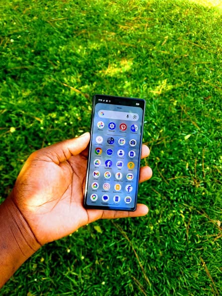 A picture of Google pixel 6a 128gb clear cameras onscreen fingerprint strong at