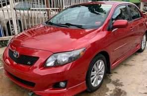 A picture of TOKUNBO Toyota Corolla YEAR MODEL 2010 TRANSMISSION Automatic CONDITION Buy