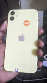 A picture of IPHONE 11plain64gb Battery health 82Face id True tone clean as