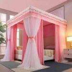 A picture of Mosquito nets in different types and designs.