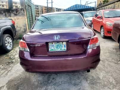 A picture of 2008 Honda Accord Registered