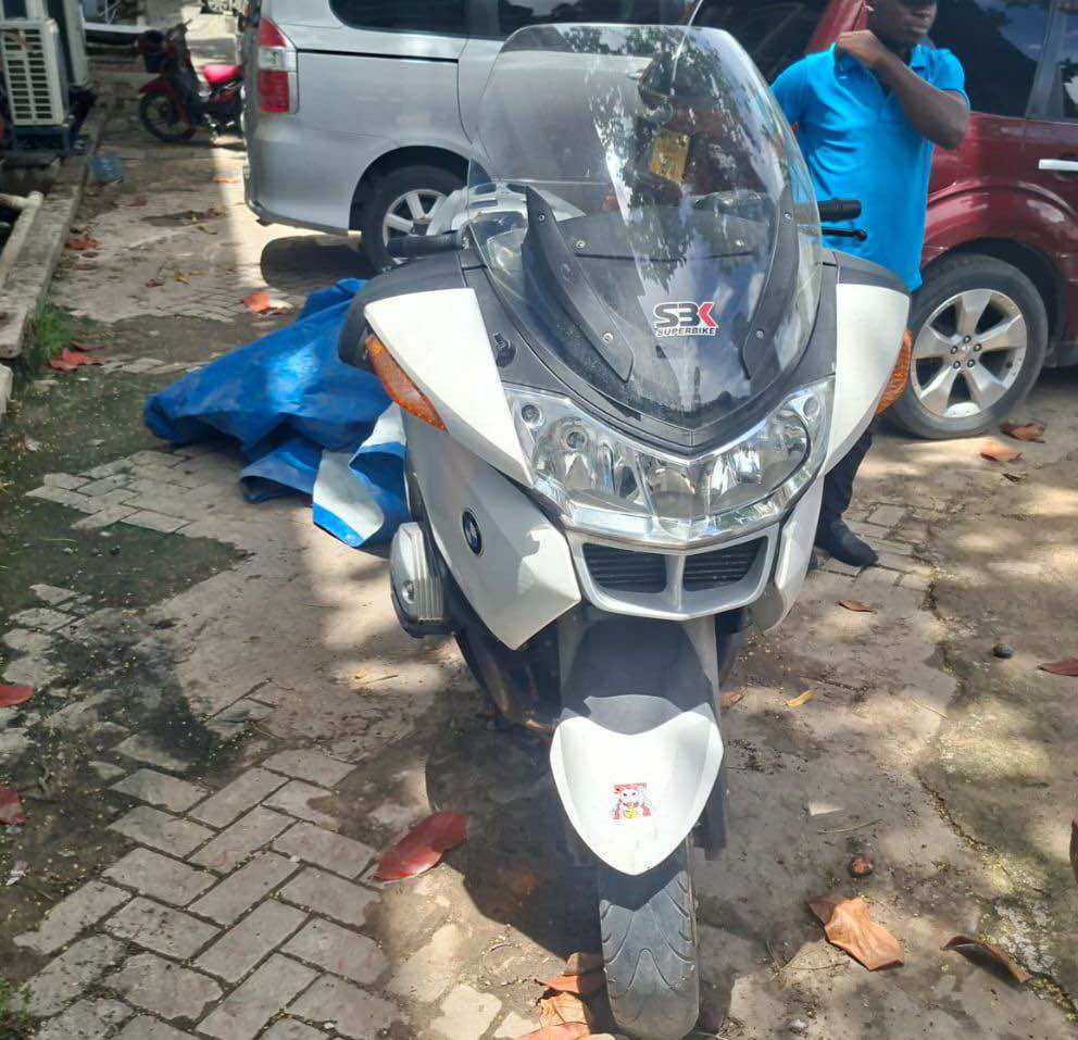 A picture of BMW motorcycle