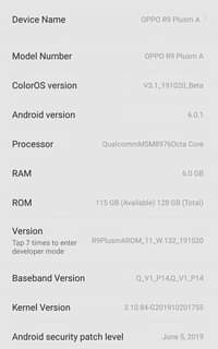 A picture of Oppo R9 Plus