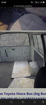 A picture of Tokunbo Toyota Hiace Bus big bumber 23409161519383 Fuel Petrol 675000