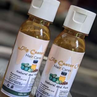 A picture of Lily castor oil mafuta Bora na asili ya nywele