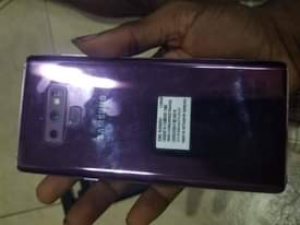 A picture of Samsung Galaxy Note 9 2months use everything is intact carton