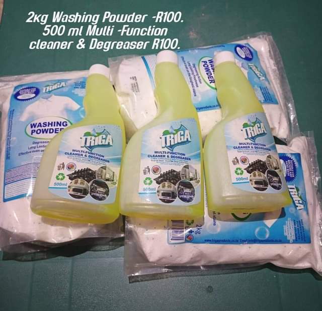 A picture of 2kg Degreasing action washing powder multi function cleaner 500ml degreaser