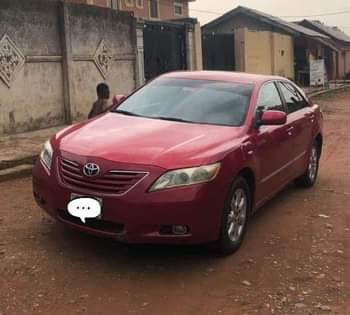 A picture of Super Clean Nigerian Used Red Toyota Camry 2008.