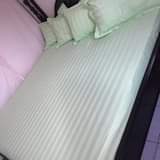 A picture of Egyptian cotton bedsheets