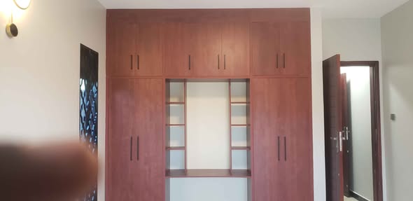 A picture of Simple Wooden TV Stand Cabinet in Seeta and on site