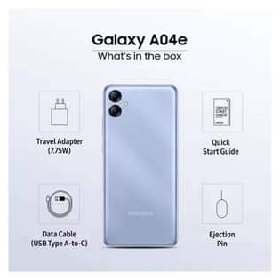 A picture of Samsung galaxy A04e
