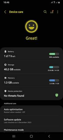 A picture of SAMSUNG A12. 64GB 4GB