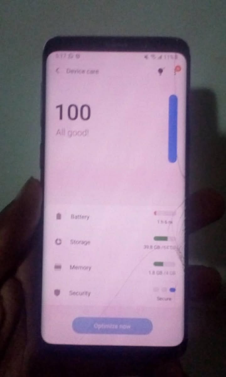 A picture of Samsung S9