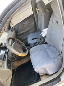 A picture of Newly oven baked car new tires never been torched engine