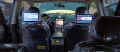 A picture of 2010 highlander upgraded to 2020 thumbstart powerboot reverse camera android