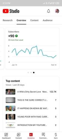 A picture of YouTube channel