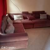 A picture of shaped sofa