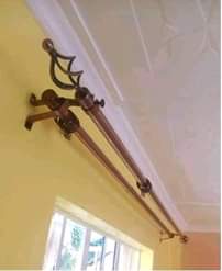 A picture of Curtains and rods
