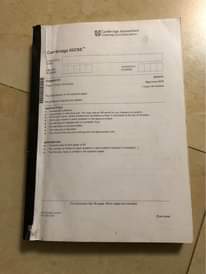 A picture of Past papers for sale