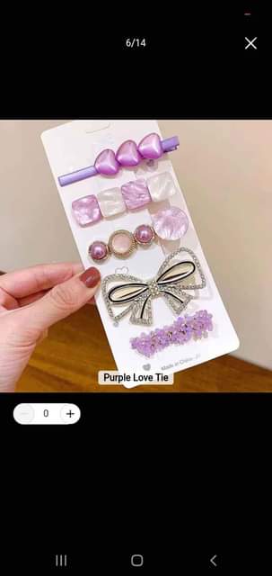 A picture of Hair pins urembo vibanio vya nyele na mtandio