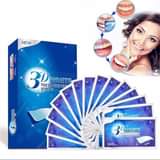 A picture of White teeth whitening strips available