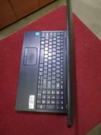A picture of Toshiba satellite laptop Intel celeron 4gb ram 320gb hdd 3hrs