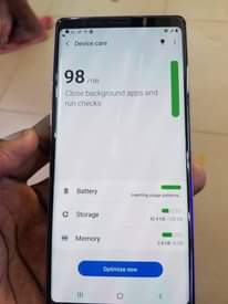 A picture of Samsung Galaxy Note 9