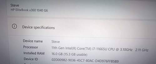A picture of HP convertible laptop G6 convertible 1060 11th generation i7 hexa