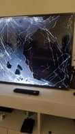 A picture of 43 inch Tv with broken screen