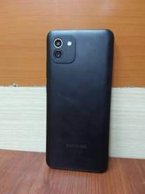 A picture of Samsung A03 Gb64 Ram4 betr4000. Bai 180 000 0687032504 biashar