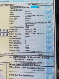 A picture of For sale Nissan datsun