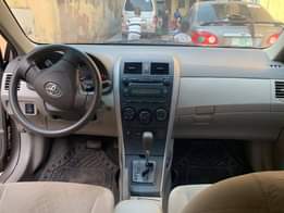 A picture of 2 months used 2009 Corolla le registered last year in