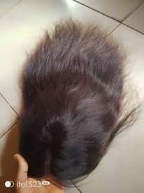 A picture of Fairly used 100 human hairs