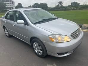 A picture of Toyota Corolla 2004 2 years used by an elderly woman
