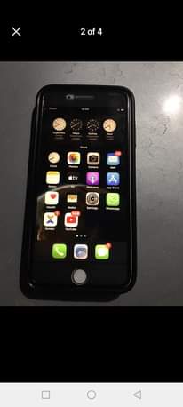A picture of Iphone 8 Storage 64gb Fingerprint True tone Battery health 95