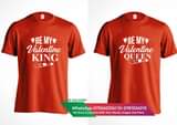 A picture of Couple shirts valentine