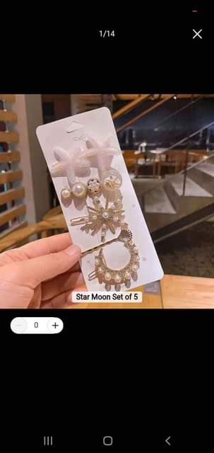 A picture of Hair pins urembo vibanio vya nyele na mtandio