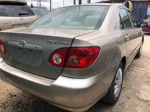 A picture of Tokunbo auction sales Toyota Corolla buy and drive with good