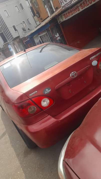 A picture of Few months registered 2007 corolla LE Pure first body Untempered